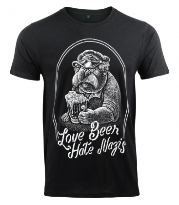 T-Shirt - Love Beer Hate Nazis