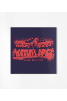 30 Sticker - Antifa Area - Blue/Red