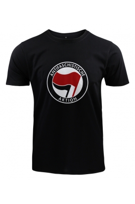 T-Shirt ANTIFA Logo - schwarz