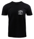 T-Shirt - Kein Mensch ist illegal - Pocket Print - schwarz