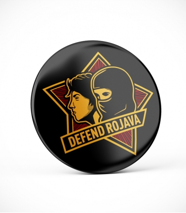 Defend Rojava - Button