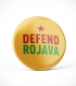 Defend Rojava - Yellow - Button