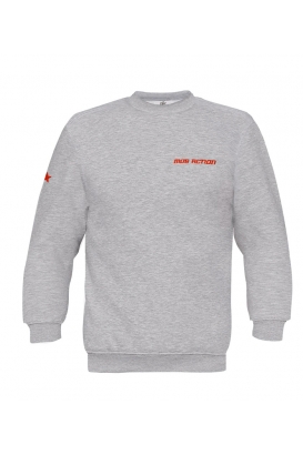Mob Action - Sweater "Classic" - grey/red