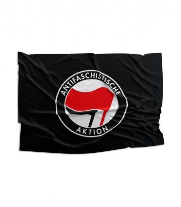 Fahne - Antifa (schwarz)