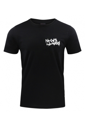 T-Shirt - NO COPS NO NAZIS - Pocket Print