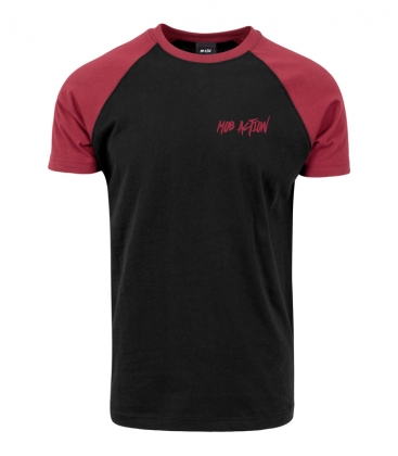 T-Shirt - NEW LOGO - Raglan - blk/red