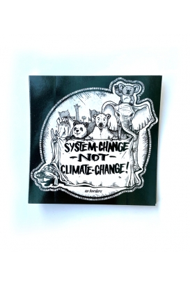 30 Sticker - System Change not Climate Change