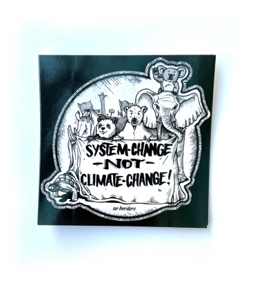 30 Sticker - System Change not Climate Change