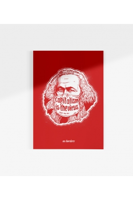 Poster - Capitalism is the Virus - red - A3