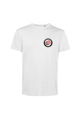 T-Shirt - Fahrrad Antifa - Small Logo - weiß