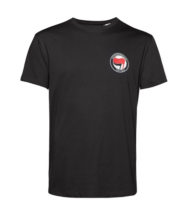 T-Shirt ANTIFA Logo small - schwarz