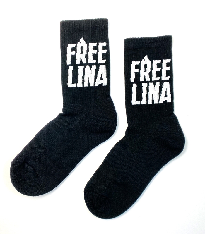 Soli-Tennissocken - FREE LINA - black - Mob Action | Lange Socken