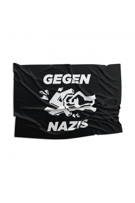 Fahne "Gegen Nazis"