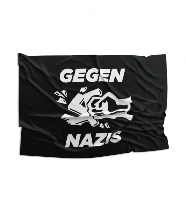Fahne "Gegen Nazis"