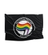 Fahne "Antihomophobe Aktion" black