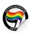 10 Sticker - "Antihomophobe Aktion"