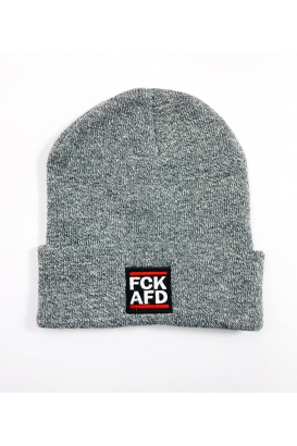 Wintermütze "FCK AFD" - Grey - Stick 