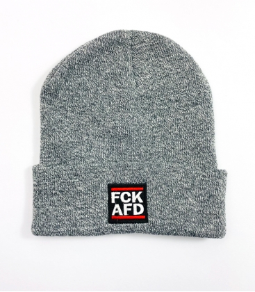 Wintermütze "FCK AFD" - Grey - Stick 