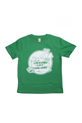 No Borders - Kids Shirt "System Change" - green