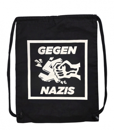 Gegen Nazis - Turnbeutel - Black