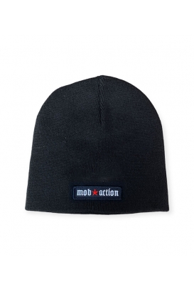 Mob Action Logo - Beanie - Red Star - Black