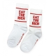 Eat the Rich - No Borders - Socken - White/Red