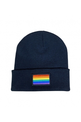 Pride / Rainbow Flag - Wintermütze - Black