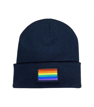 Pride / Rainbow Flag - Wintermütze - Black