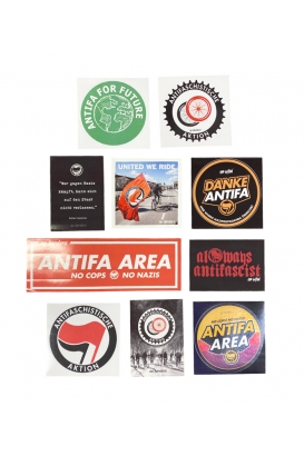 10 - Sticker Mix Antifaschistische